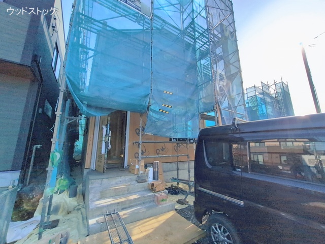 東京都三鷹市北野2丁目の新築戸建て上棟写真 2026年1月14日撮影