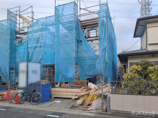 東京都調布市深大寺東町４丁目の新築戸建てシート写真 2026年2月1日撮影