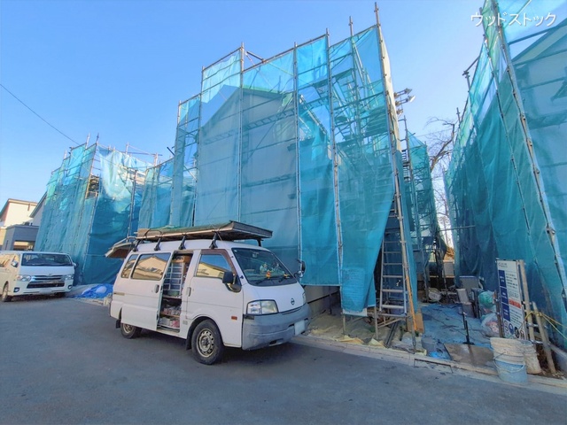 東京都三鷹市野崎３丁目の新築戸建てシート写真 2026年1月22日撮影