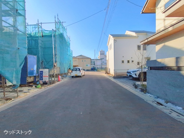 東京都三鷹市野崎3丁目の新築戸建てシート写真 2026年1月22日撮影