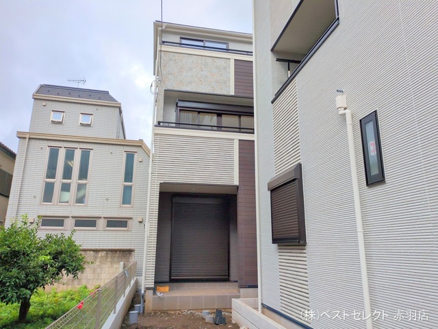 東京都板橋区蓮沼町の新築戸建て外構写真 2025年7月14日撮影