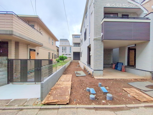 東京都板橋区蓮沼町の新築戸建て外構写真 2025年7月14日撮影