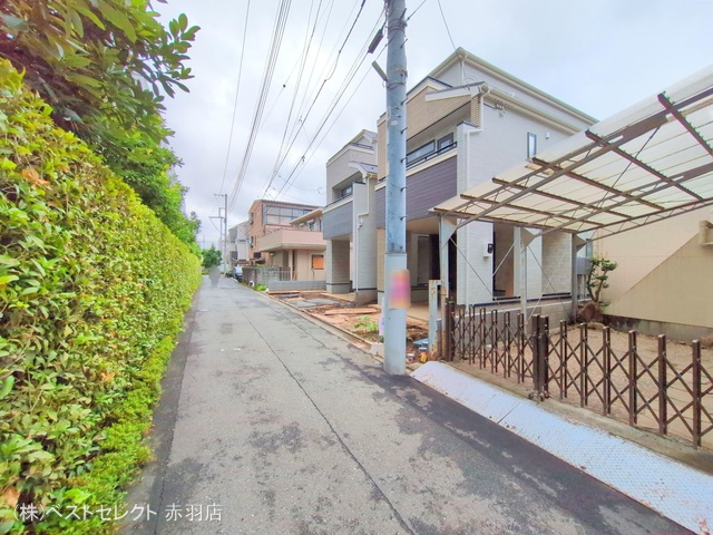 東京都板橋区蓮沼町の新築戸建て外構写真 2025年7月14日撮影