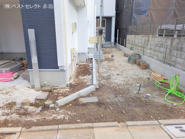 東京都北区中十条1丁目の新築戸建て外構写真 2025年6月15日撮影