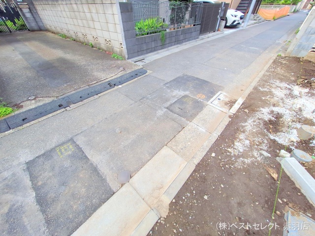 東京都北区中十条1丁目の新築戸建て外構写真 2025年6月15日撮影