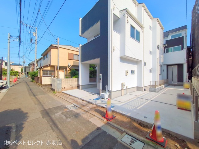 東京都北区中十条1丁目の新築戸建て完成写真 2025年7月23日撮影