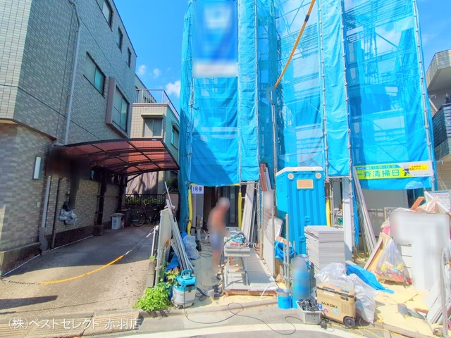 東京都板橋区前野町5丁目の新築戸建てシート写真 2025年9月23日撮影