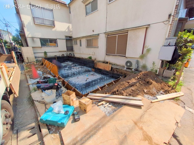 東京都北区滝野川6丁目の新築戸建て基礎写真 2025年8月26日撮影