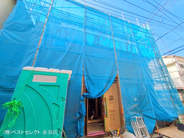 東京都北区滝野川６丁目-新築戸建ての上棟写真