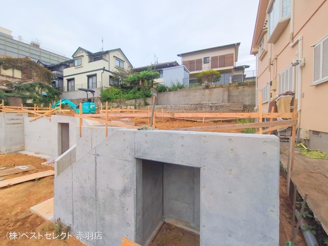 東京都板橋区中台1丁目の新築戸建て基礎写真 2025年10月9日撮影
