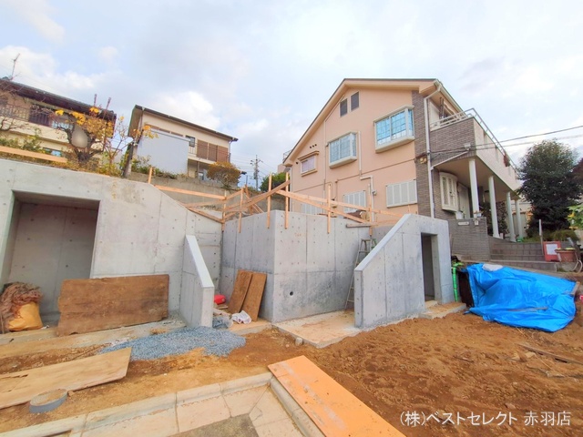 東京都板橋区中台１丁目の新築戸建て基礎写真 2025年12月10日撮影