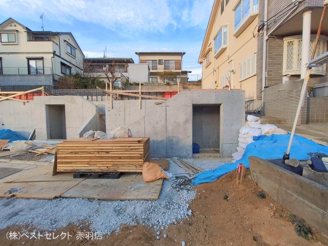 東京都板橋区中台1丁目の新築戸建て基礎写真 2026年1月14日撮影
