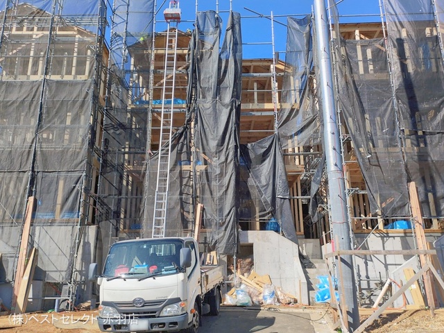 東京都板橋区中台1丁目の新築戸建て上棟写真 2026年2月18日撮影