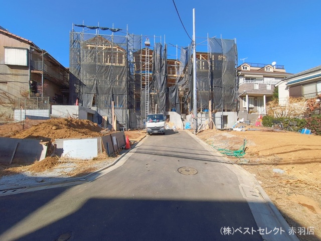 東京都板橋区中台1丁目の新築戸建て上棟写真 2026年2月18日撮影