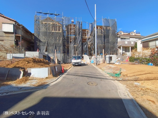 東京都板橋区中台１丁目の新築戸建て上棟写真 2026年2月18日撮影