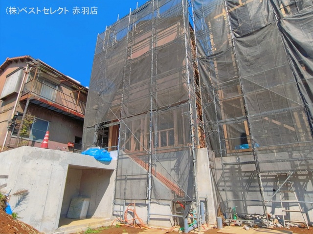 東京都板橋区中台1丁目の新築戸建て上棟写真 2026年4月2日撮影