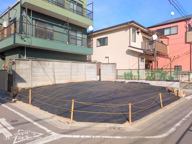 東京都板橋区徳丸3丁目の新築戸建て更地・土地写真 2025年2月17日撮影