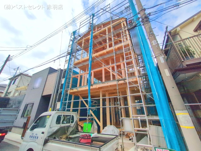 東京都板橋区坂下１丁目-新築戸建ての上棟写真
