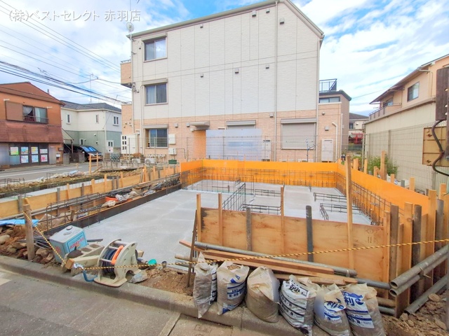 東京都北区豊島７丁目-新築戸建ての基礎写真