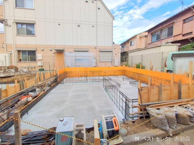 東京都北区豊島７丁目の新築戸建て基礎写真 2025年9月29日撮影