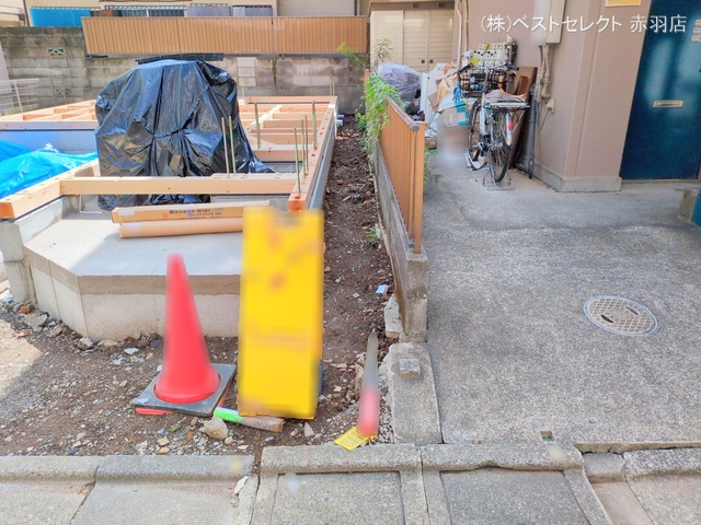 東京都板橋区東坂下1丁目の新築戸建て基礎写真 2025年9月5日撮影