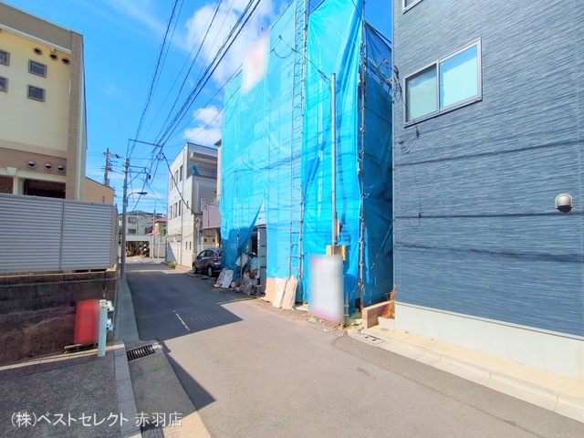 東京都北区豊島4丁目の新築戸建てシート写真 2025年9月23日撮影