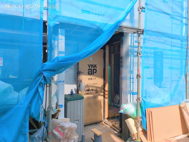 東京都北区豊島4丁目の新築戸建てシート写真 2025年9月23日撮影
