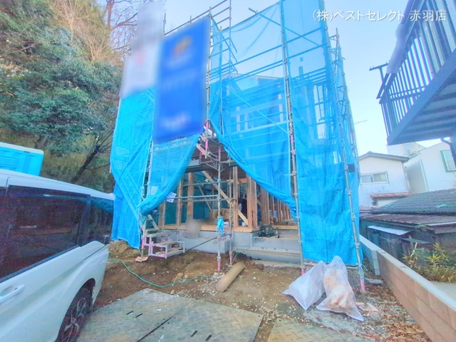 東京都板橋区成増４丁目の新築戸建て上棟写真 2025年12月22日撮影