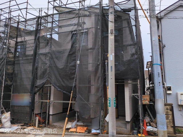 東京都練馬区田柄4丁目の新築戸建てシート写真 2026年3月1日撮影