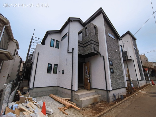 東京都練馬区田柄4丁目の新築戸建て外構写真 2026年3月1日撮影