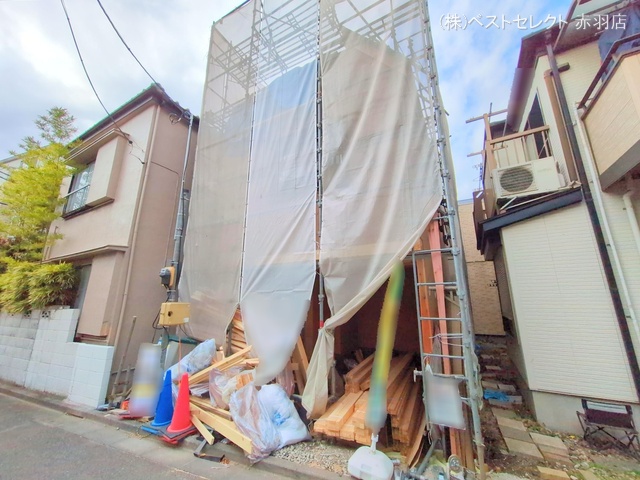 東京都北区志茂２丁目の新築戸建て上棟写真 2025年12月22日撮影