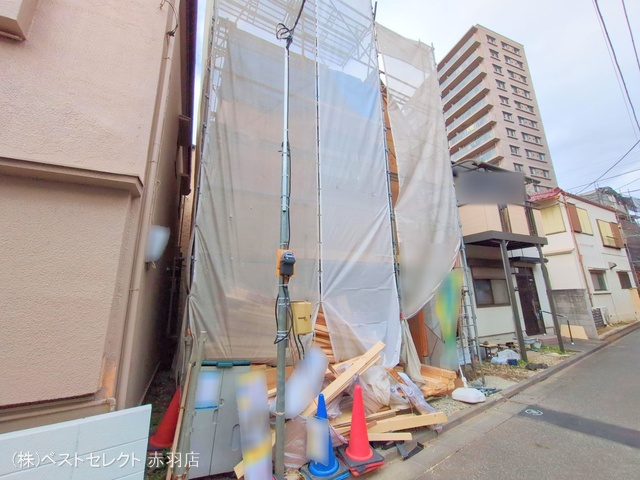 東京都北区志茂２丁目の新築戸建て上棟写真 2025年12月22日撮影