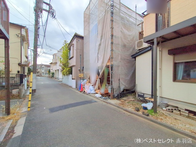 東京都北区志茂２丁目の新築戸建て上棟写真 2025年12月22日撮影