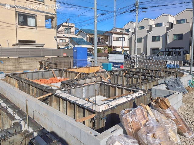 東京都北区堀船3丁目の新築戸建て基礎写真 2026年1月21日撮影