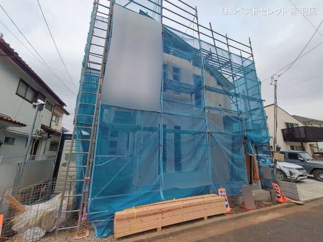 東京都練馬区東大泉7丁目の新築戸建て上棟写真 2026年2月23日撮影