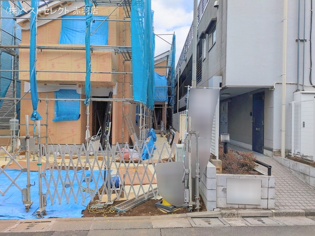 東京都板橋区常盤台１丁目の新築戸建て上棟写真 2026年2月11日撮影