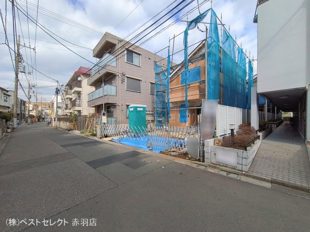 東京都板橋区常盤台１丁目の新築戸建て上棟写真 2026年2月11日撮影