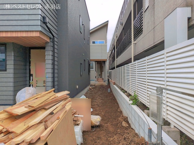 東京都板橋区常盤台１丁目の新築戸建て外構写真 2026年4月6日撮影