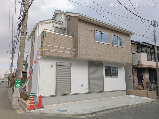 東京都練馬区西大泉4丁目の新築戸建て完成写真 2026年2月12日撮影