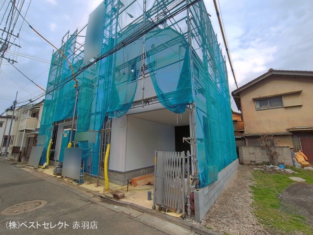 東京都板橋区富士見町の新築戸建てシート写真 2026年4月6日撮影