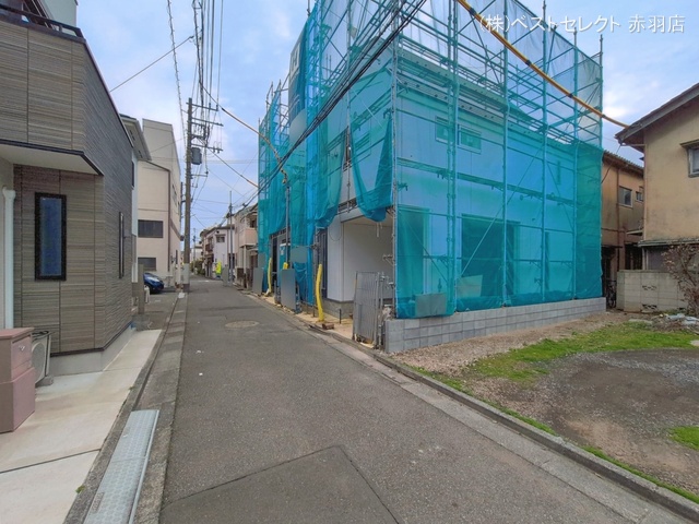 東京都板橋区富士見町の新築戸建てシート写真 2026年4月6日撮影