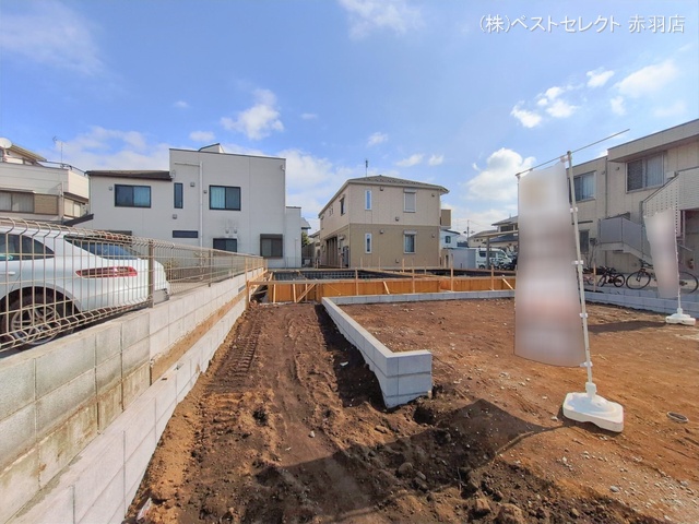 東京都練馬区桜台６丁目の新築戸建て基礎写真 2026年2月17日撮影