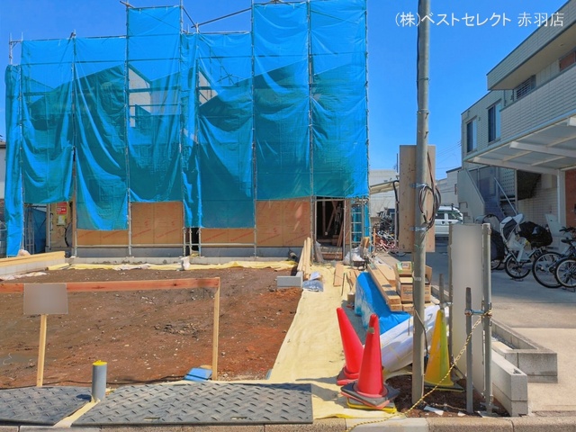 東京都練馬区桜台６丁目の新築戸建て上棟写真 2026年4月2日撮影