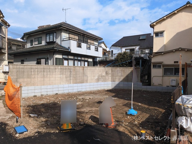 東京都板橋区坂下3丁目の新築戸建て更地・土地写真 2026年3月5日撮影