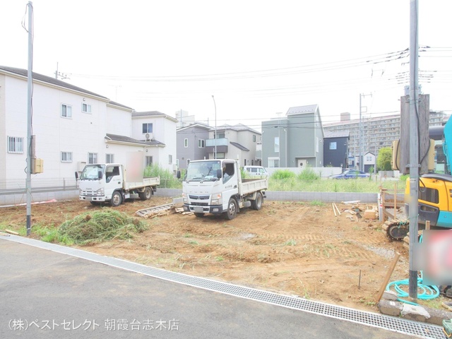 埼玉県新座市畑中2丁目の新築戸建て更地・土地写真 2024年7月25日撮影