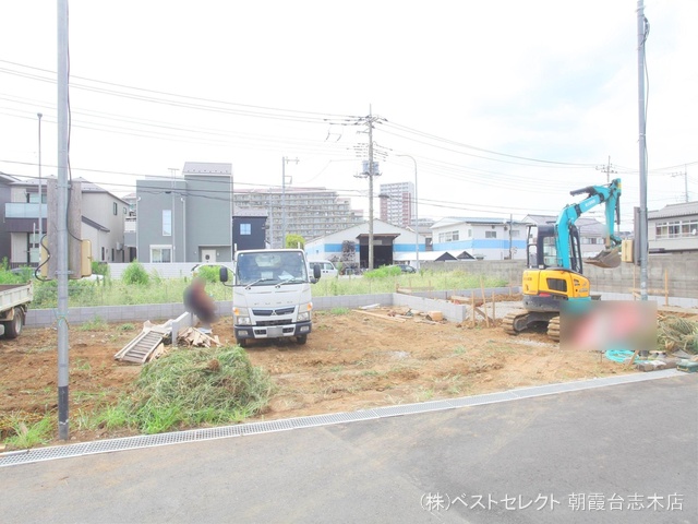 埼玉県新座市畑中2丁目の新築戸建て更地・土地写真 2024年7月25日撮影