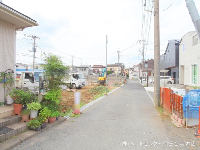 埼玉県新座市畑中2丁目の新築戸建て更地・土地写真 2024年7月25日撮影