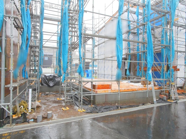 埼玉県新座市畑中2丁目の新築戸建て基礎写真 2024年8月29日撮影