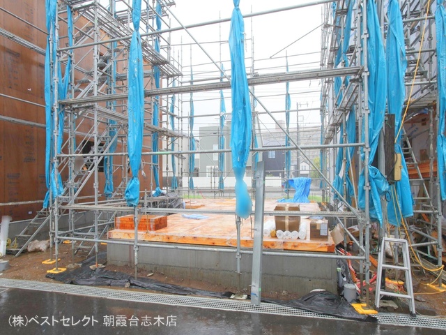 埼玉県新座市畑中2丁目の新築戸建て基礎写真 2024年8月29日撮影