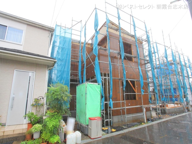 埼玉県新座市畑中2丁目の新築戸建て上棟写真 2024年8月29日撮影